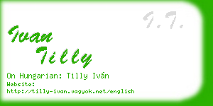 ivan tilly business card