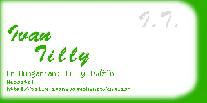 ivan tilly business card